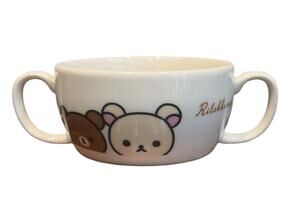 San-x Rilakkuma Korilakkuma Happy Life Two Handle Cup Bowl